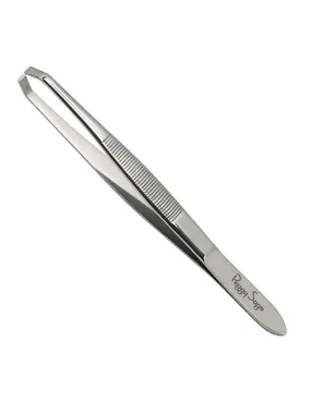 Professional hair removal tweezers with curved handles