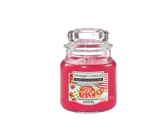 Scented candle Home Inspiration small Sugared Strawberries 104 g