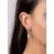 BRISA silver earrings with genuine rose gold and Brilliance Zirconia JJJ1141ERO