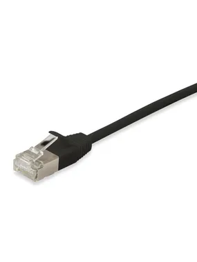 Equip Cat.6A F/FTP Slim Patch Cable, 10m, Black