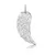 Silver pendant Angel wing with crystals ERW-01-ZI