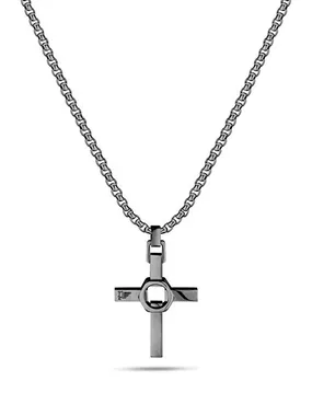 Stylish Men's NeckLace CrossSed Out Peagn2211312