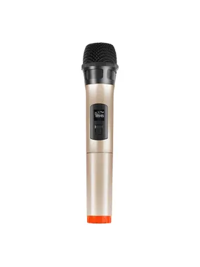 Wireless dynamic microphone UHF PULUZ PU628J 3.5mm (gold)
