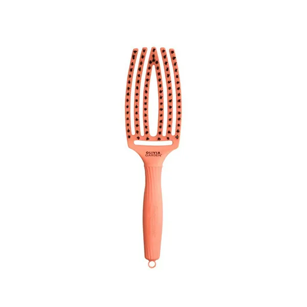 Antistatic hair brush FingerBrush Medium Coral