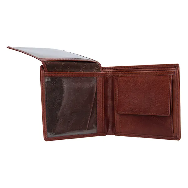 Men's leather wallet W-8154 BRN