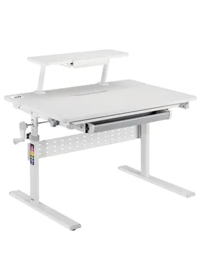 Ergo Office children's desk, height adjustable, gray, max 40kg, 900x600mm, ER-483