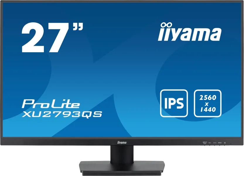 iiyama ProLite XU2793QS-B6 datora monitors 68,6 cm (27") 2560 x 1440 pikseļi 2K Ultra HD LED melns