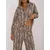 Women's black and beige casual set