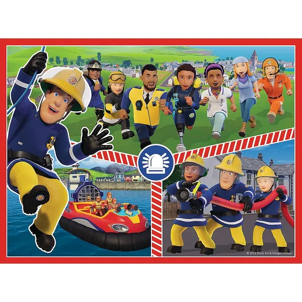 Puzzle 2w1 memos Fireman Sam Team