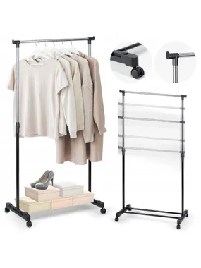 Clothing hanger Massido 686000 black and silver