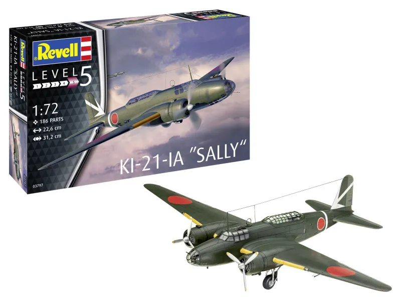 Plastic model Ki-21-LA Sally 1/72