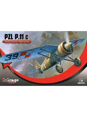 Plastic model PZL P-11c Version with bombs