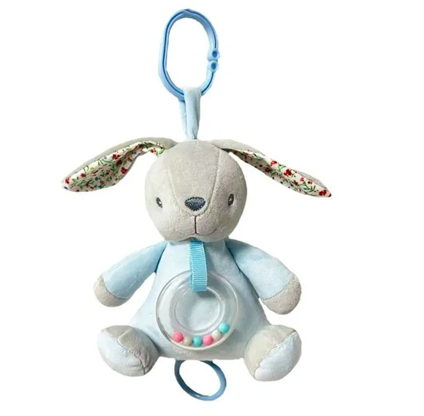 Music box Bunny 18 cm blue