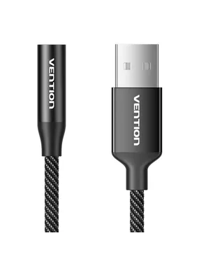 Single-Port USB External Sound Card Vention Gome 0.25M (Black)