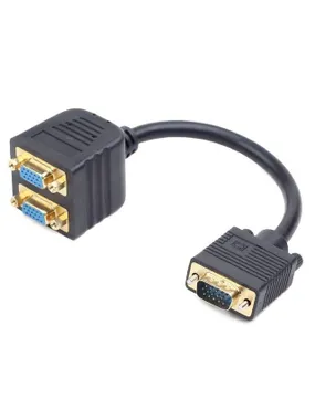 Adapter VGA(M)-> 2xVGA(F) 20cm