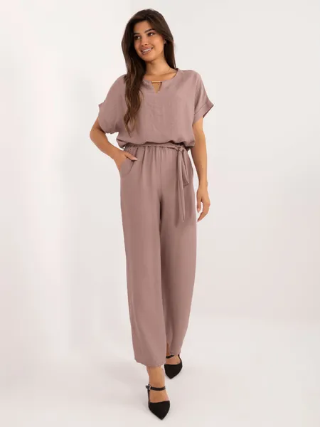 Women's dark beige Summer set