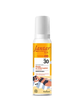 Jantar Sun amber protective foam with gold dust SPF30 150ml