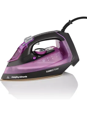 Morphy Richards 303140 gludeklis Tvaika gludeklis Keramikas zole 2800 W melns, violets