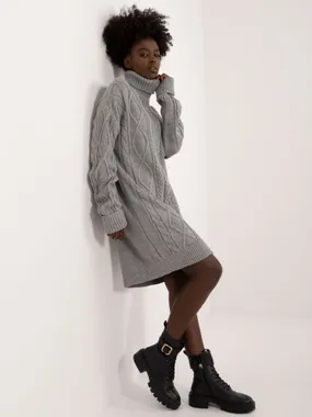 Women's Gray Knitted Dress