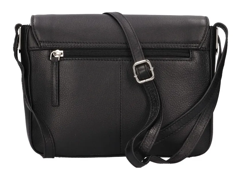 Women's leather crossbody bag BLC-22/2061 BLK