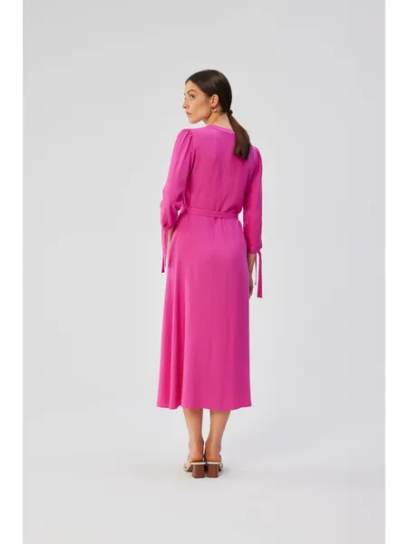 S365 Midi dress with tied cuffs - lilac