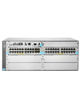 Hewlett Packard Enterprise 5406R 44GT PoE+ & 4-port SFP+ (No PSU) v3 zl2 Managed L3 Gigabit Ethernet (10/100/1000) Power over Ethernet (PoE) 4U Grey