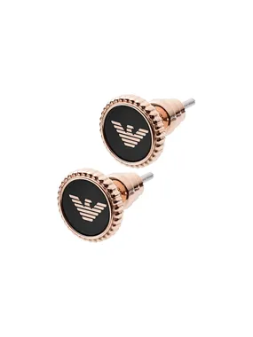 Luxury bronze earrings with EGS2534221 logo