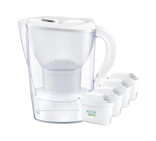 Marella XL 3.5l filter jug + 4 cartridges PRO Pure Performance cartridges White