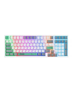 ONIKUMA G38 98 Keys USB Wired Mechanical Keyboard White