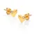 Jac Jossa Soul DE781 Gold Plated Heart Earrings With Genuine Diamonds