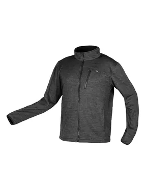 OUTDOOR zip-up sweatshirt, pique, gray, size XXXL