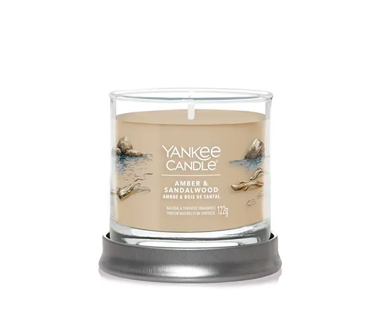 Aromatic candle Signature tumbler small Amber & Sandalwood 122 g