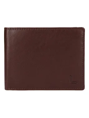 Men's leather wallet LG-7648 DARK BRN