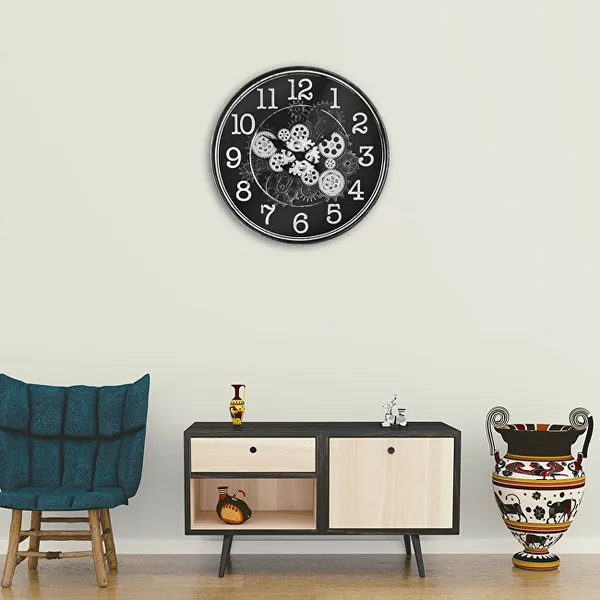 Design plastic clock with gears Millennium E01.4328.90