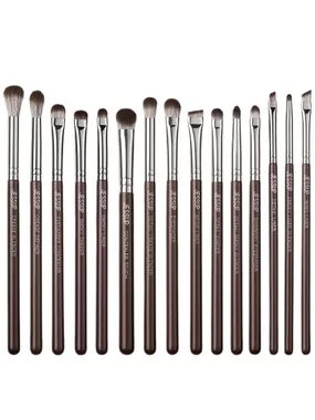 Brown Makeup Brushes eye makeup brush set T499 15pcs.