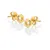 Dainty Jac Jossa Hope DE756 Diamond and Topaz Gold Plated Earrings