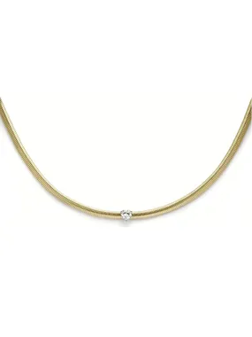 Lovely Gold Plated Heart Choker Necklace LJ2239