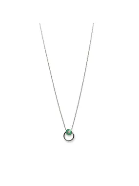 Stylish silver necklace Apricus 61290 GRE (chain, pendant)