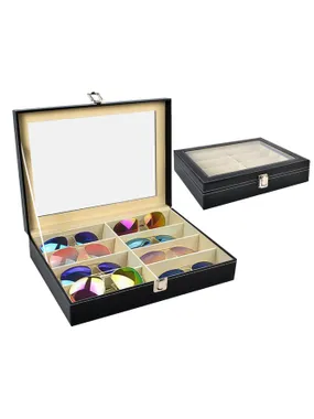 Glasses organizer with 8 compartments