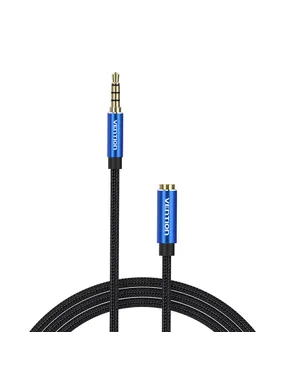 Cable Audio TRRS 3.5mm Male to 3.5mm Female Vention BHCLJ 5m Blue