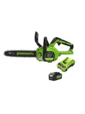 24V 4Ah 30 cm motorzāģis Greenworks GD24CS30K4 - 2007007UB