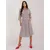 Women's white and black shirt dress