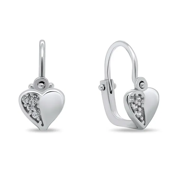 Tender girl earrings heart EA182W