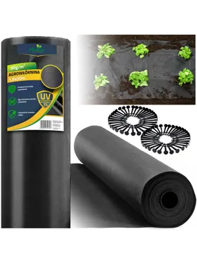 Garden agrotextile 1.6 mx 50 m 90 g/m2 + 100 pins.