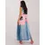 Women's blue dress with a print