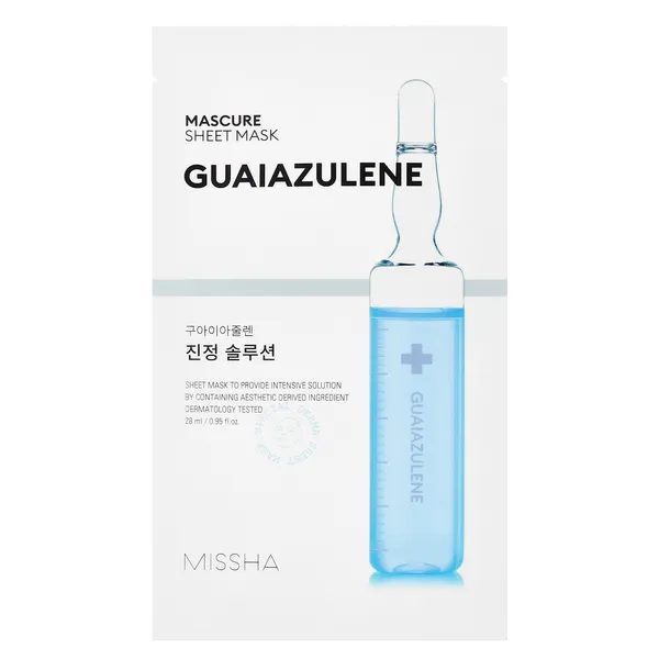 Mascure Guaiazulene soothing and regenerating sheet mask 28ml