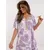 Women's light purple dress with ruffles