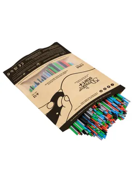 3Doodler Primary Pow jauktais maiss, 250, kompostējama plastmasa, zila, zaļa, pelēka, sarkana, 1 g