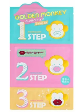 Gold en Monkey three-phase lip mask (Glamour Lip 3-Step Kit) 30 g