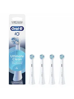 Ultimate Clean Io White Replacement Brush Heads 4 PCS